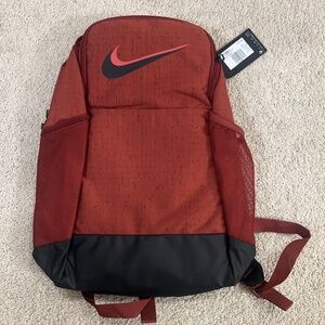Nike Brasilia School Training Travel Backpack M Dark Cayenne Black